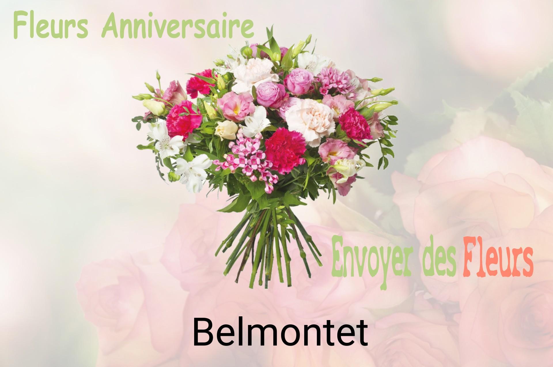 Bouquet de fleurs d’anniversaire livré à Belmontet